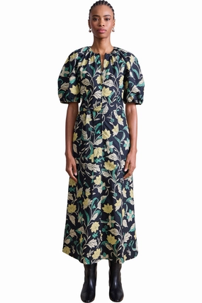 Flattering Cut Apiece Apart Neli Maxi in Essa Floral Citron