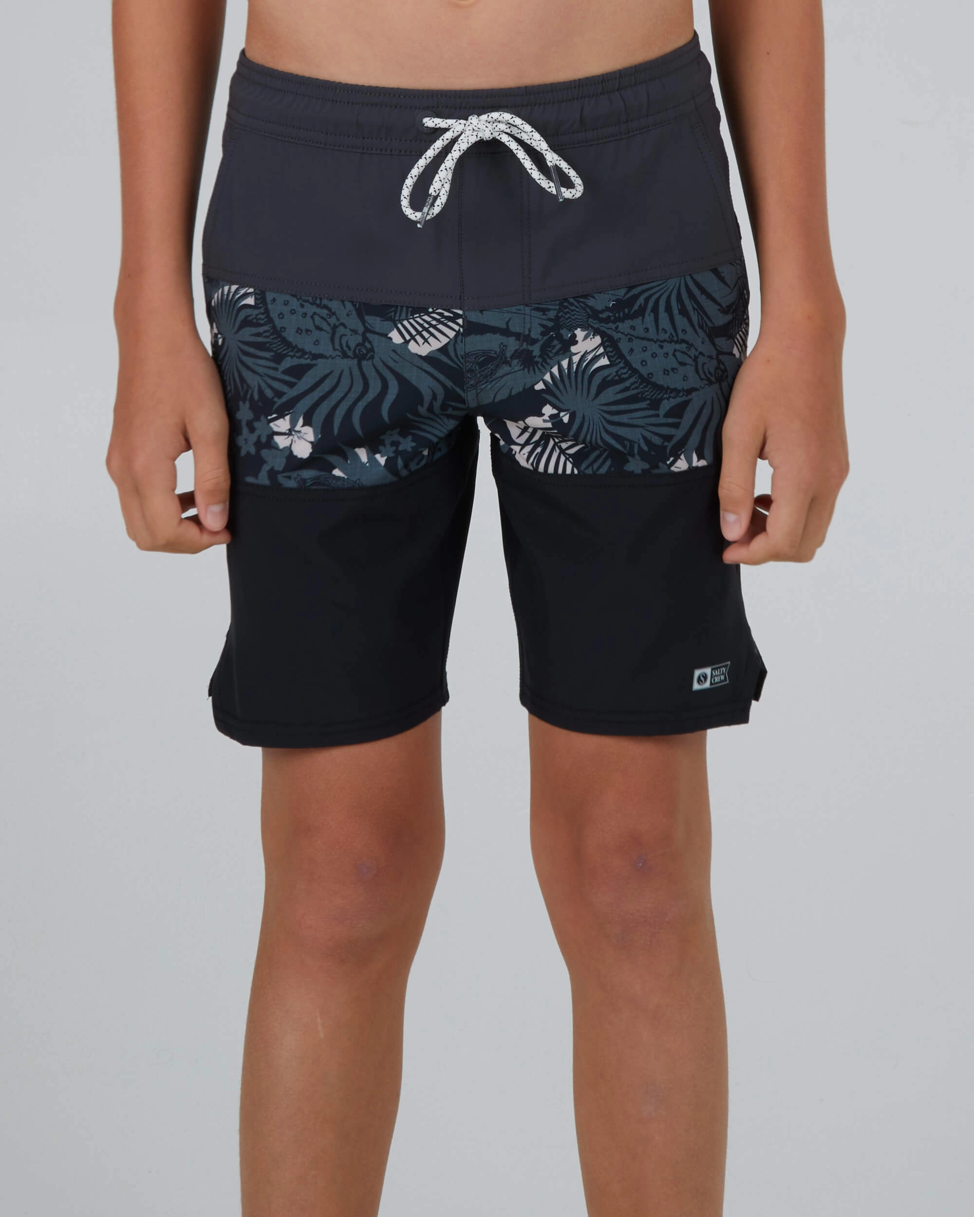 Slim performance Beacons 2  Elastic Boardsh Kids - Charcoal