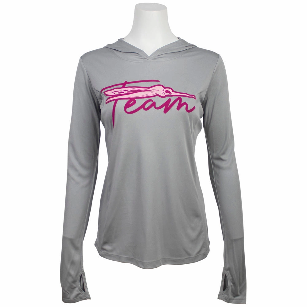 Ladies Team Hooded Performance Long Sleeve Hallway