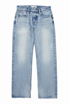 Moussy Denim Bostonia Straight Leg in Light Blue Light Fabric Festival Outfit Affordable Sunny Vibes