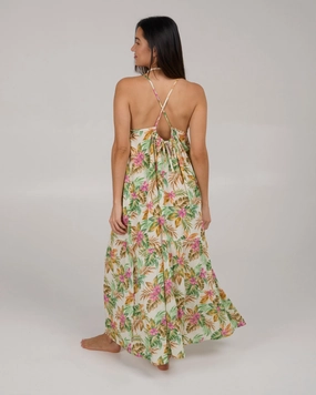 Baja Maxi Dress - Cream Light Rhythm Day-To-Night Wear