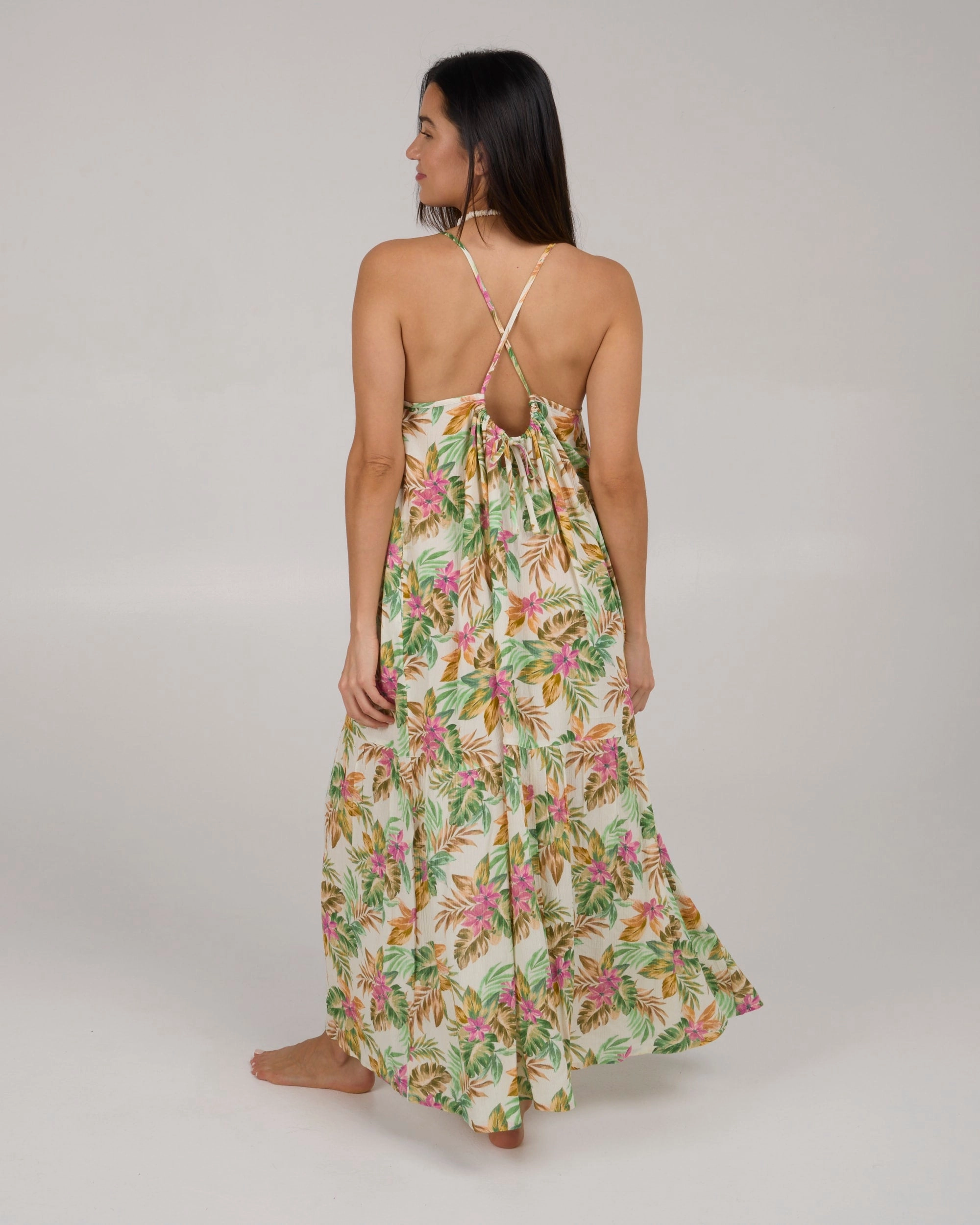 Baja Maxi Dress - Cream Day Romance