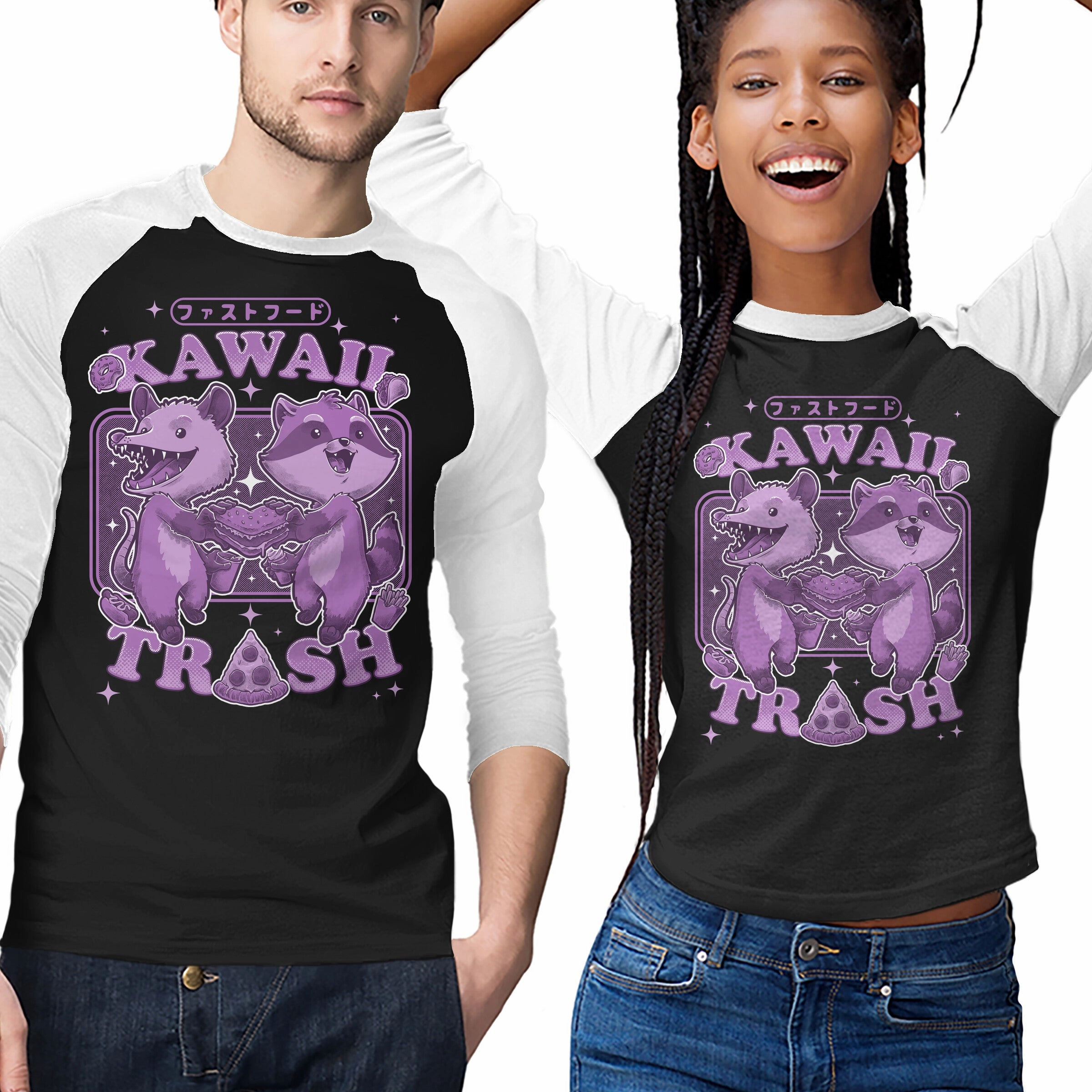 Fastfood Trash Animals Cozy Fit Ribbed Neckline