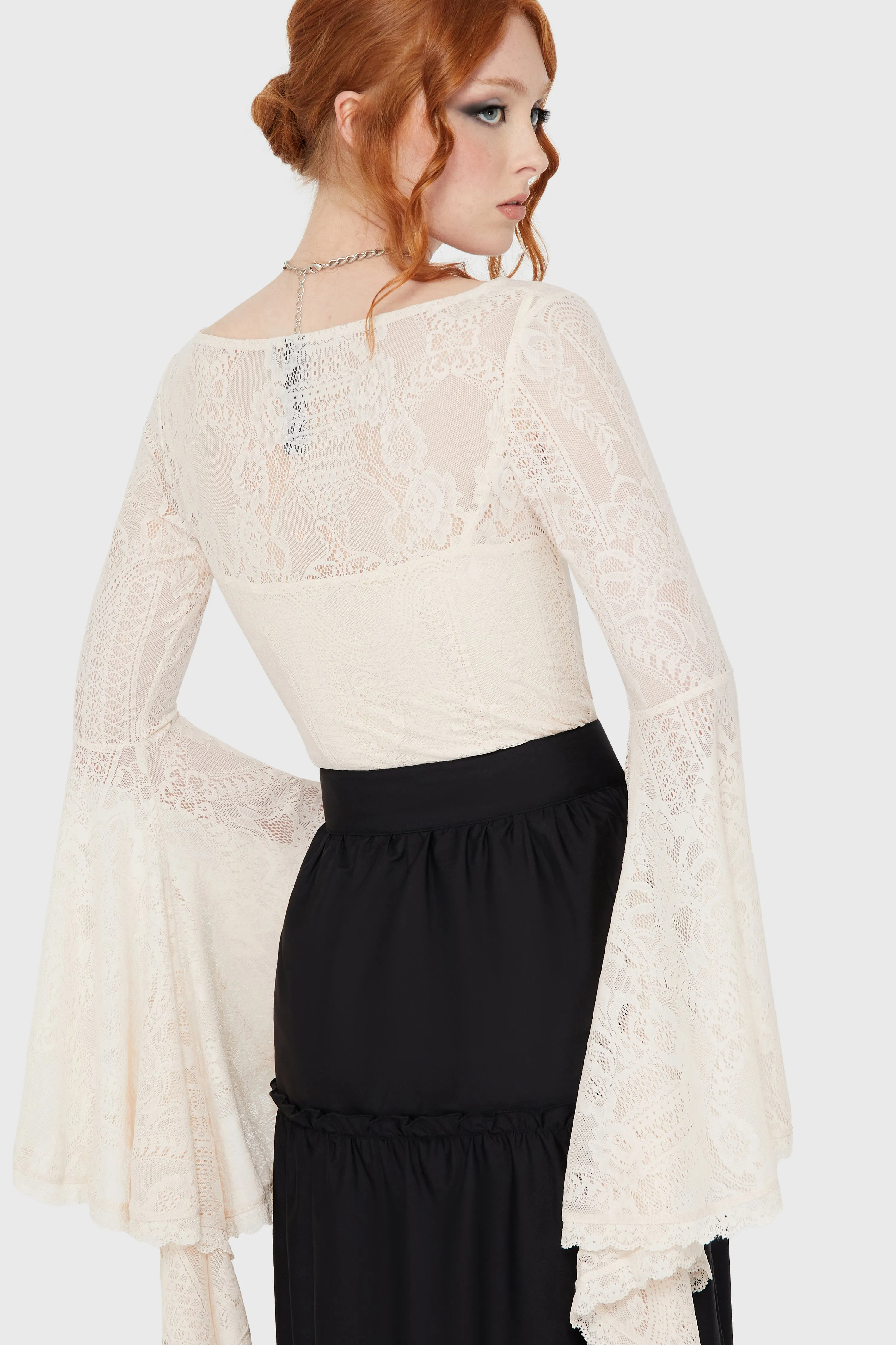 Adjustable Hem Fatal Attraction Bodysuit [IVORY]