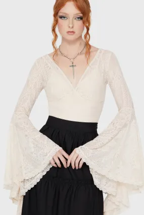 Recycled Material Blend Fatal Attraction Bodysuit [IVORY]