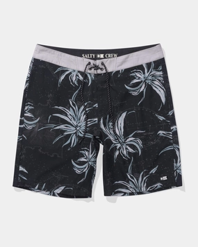 Blueprint Boardshort - Salt Neutral Tone Trims Tropical Escape