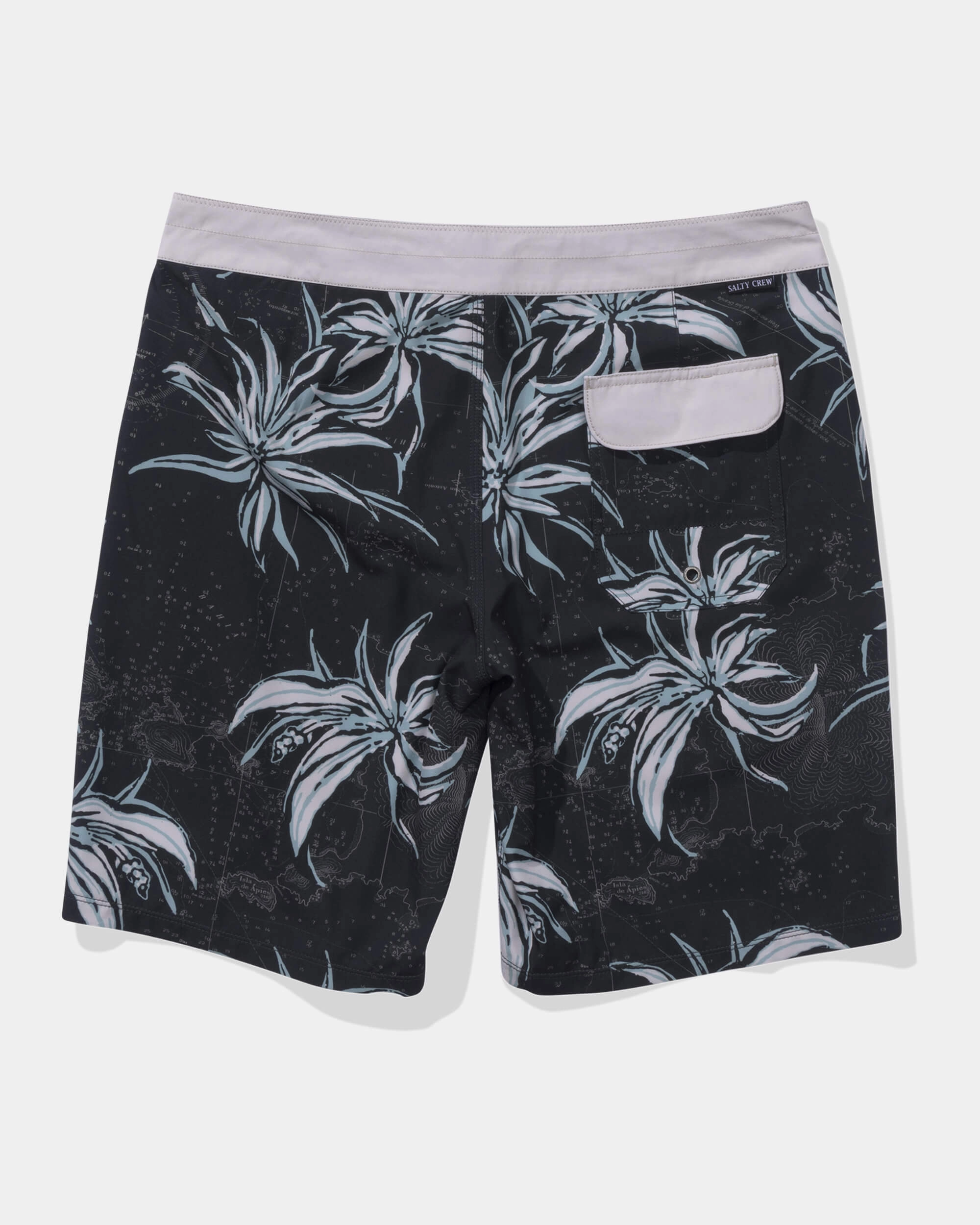 Playful Patterns Sunny Day Blueprint Boardshort - Salt