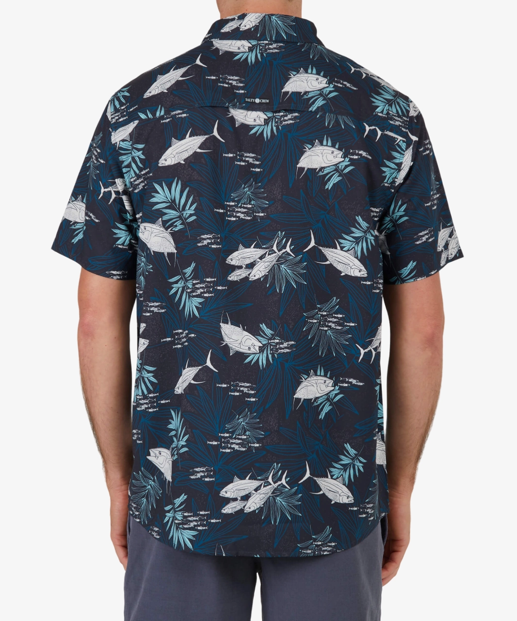 Summer Vibes Tagless label Feeding Frenzy Uv Woven - Midnight
