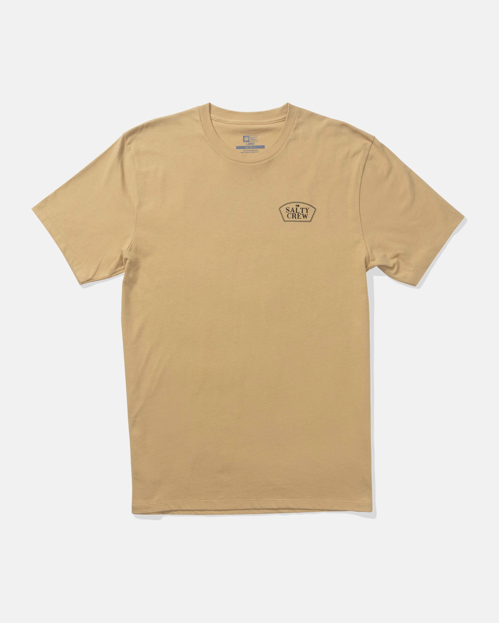 Filler Up Ss Tee - Khaki Relaxed Flex Airflow Mesh Panels