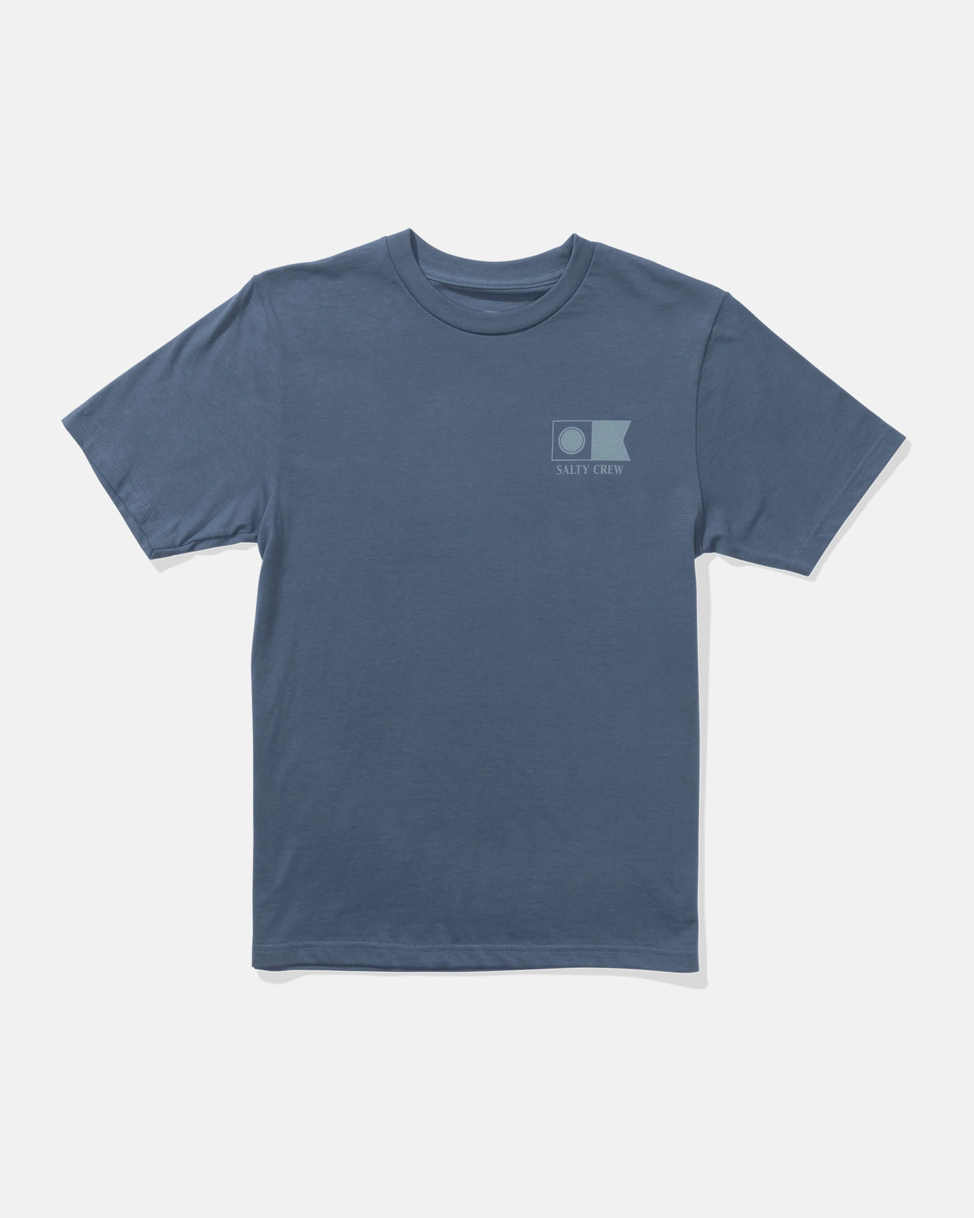 Hidden Pocket Design Flagship  Ss Tee Kids - Slate