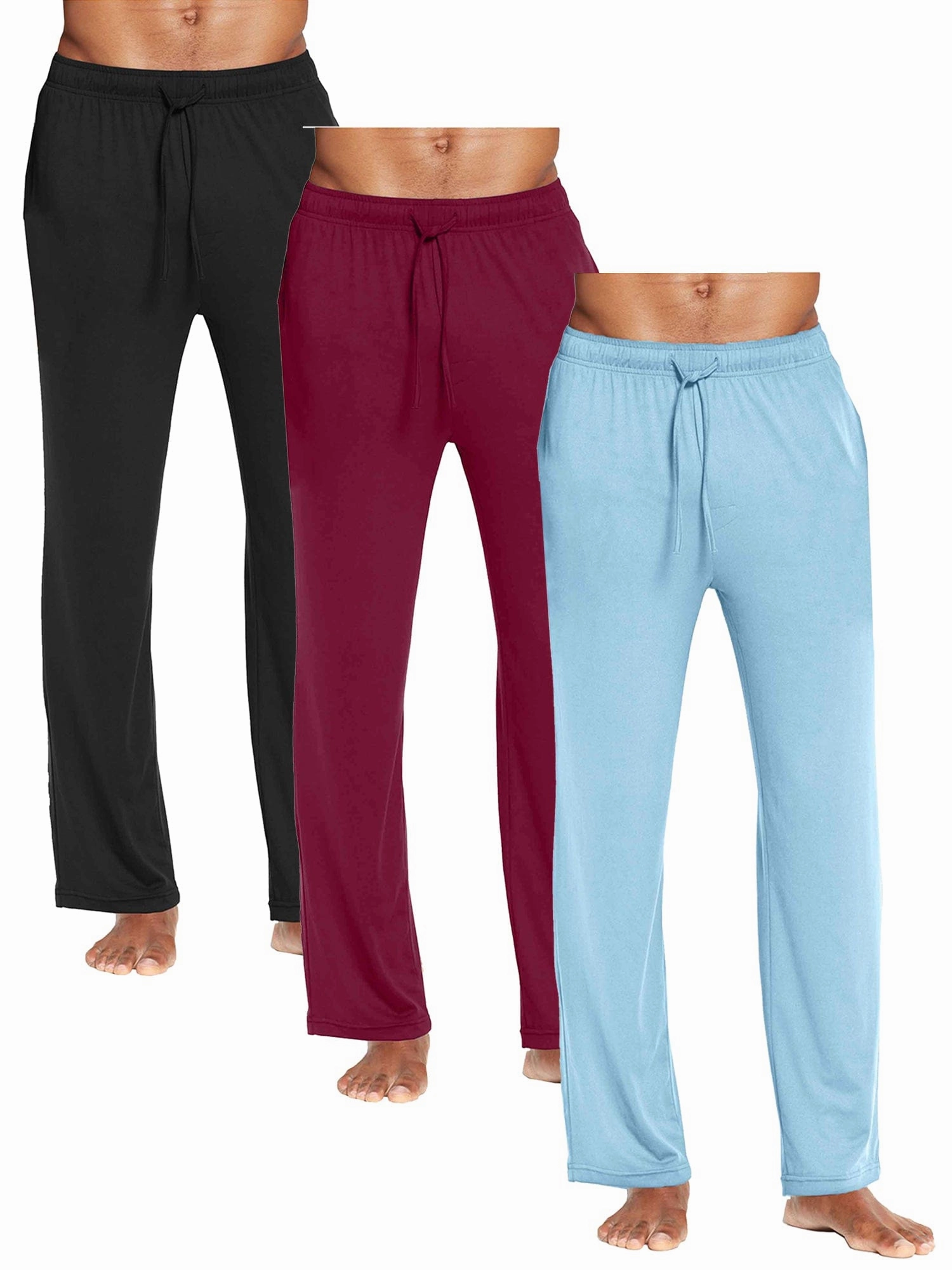 StretchMaterial 3-Pack Men's Classic Lounge Pants (Sizes, S-3XL)