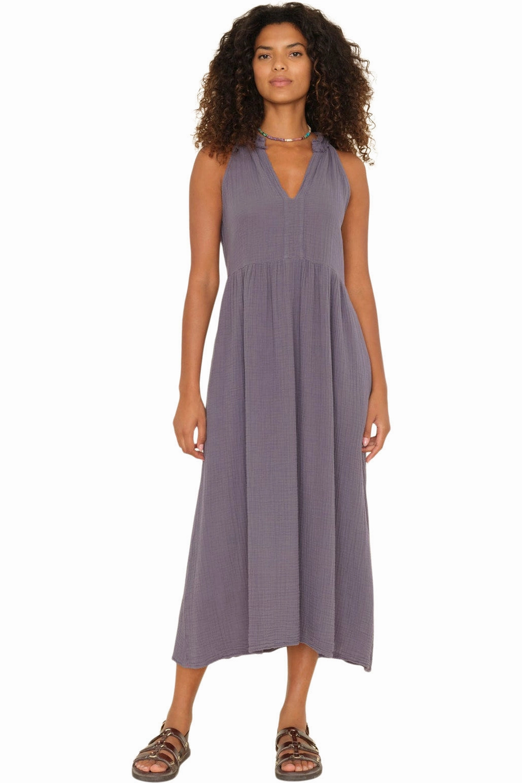 Pure Vibes Xirena Liza Dress in Obsidian