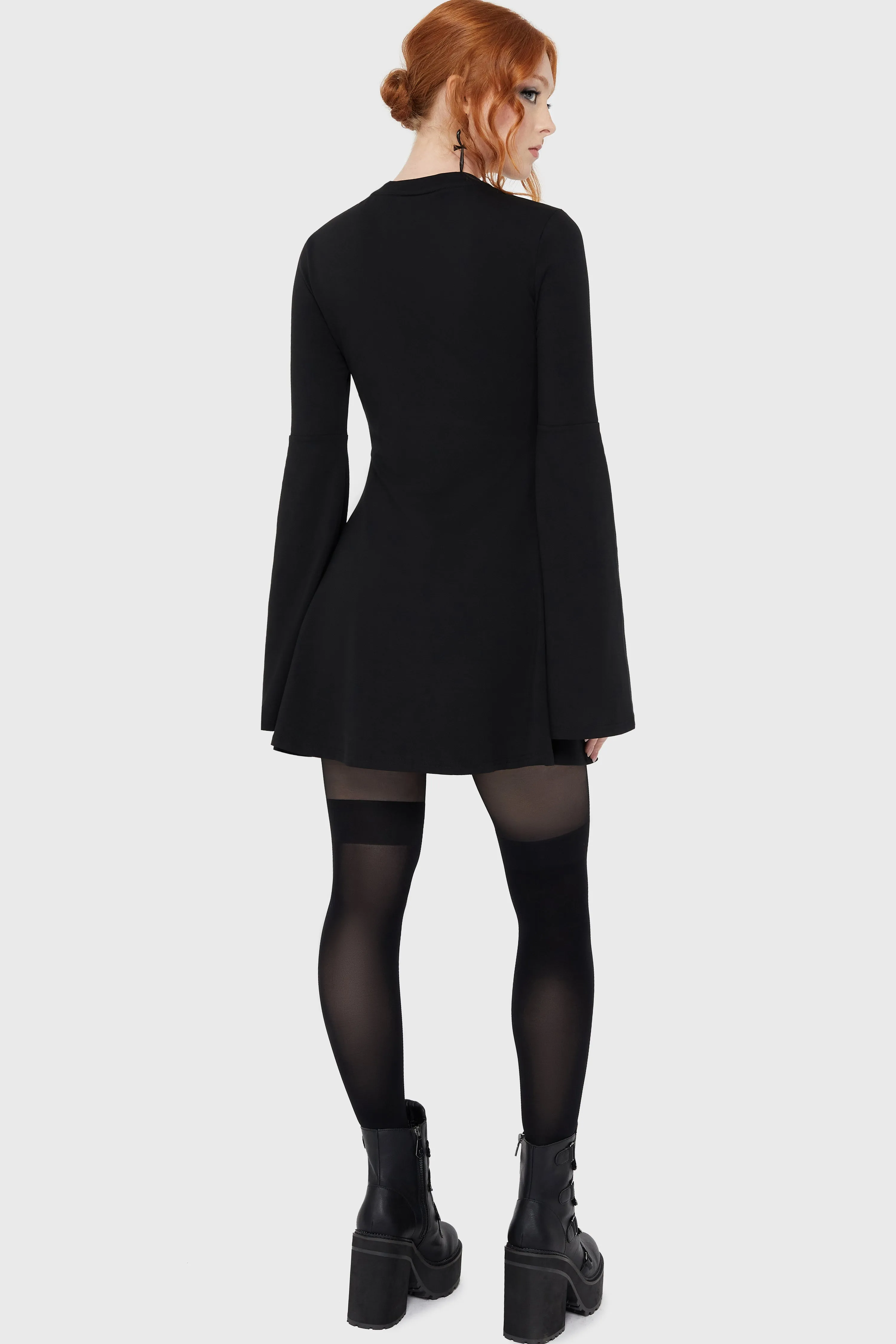 Dearly Departed Skater Dress Hydrophobic Surface Treatment Soft Pullover