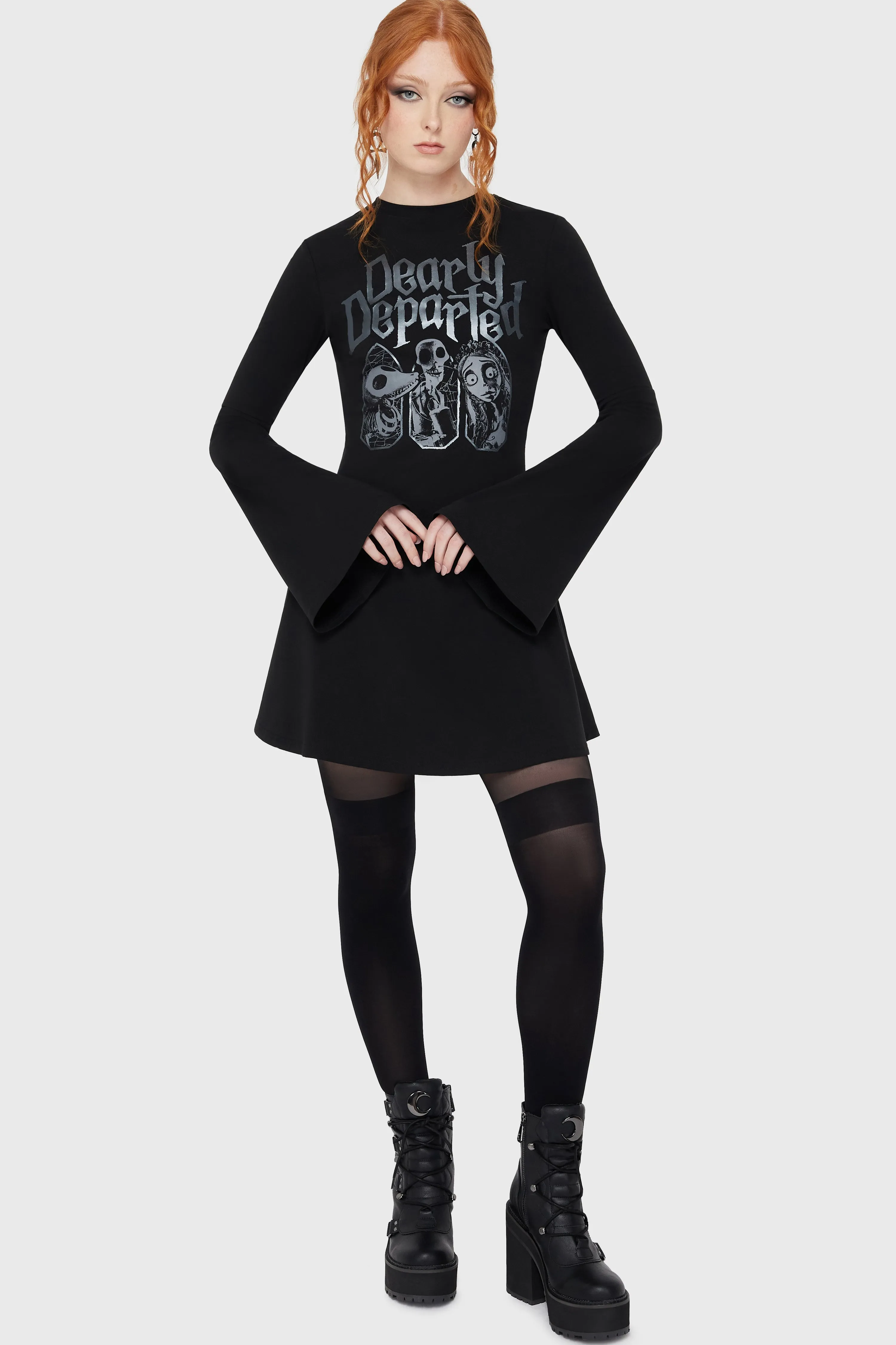 Dearly Departed Skater Dress VentedBack