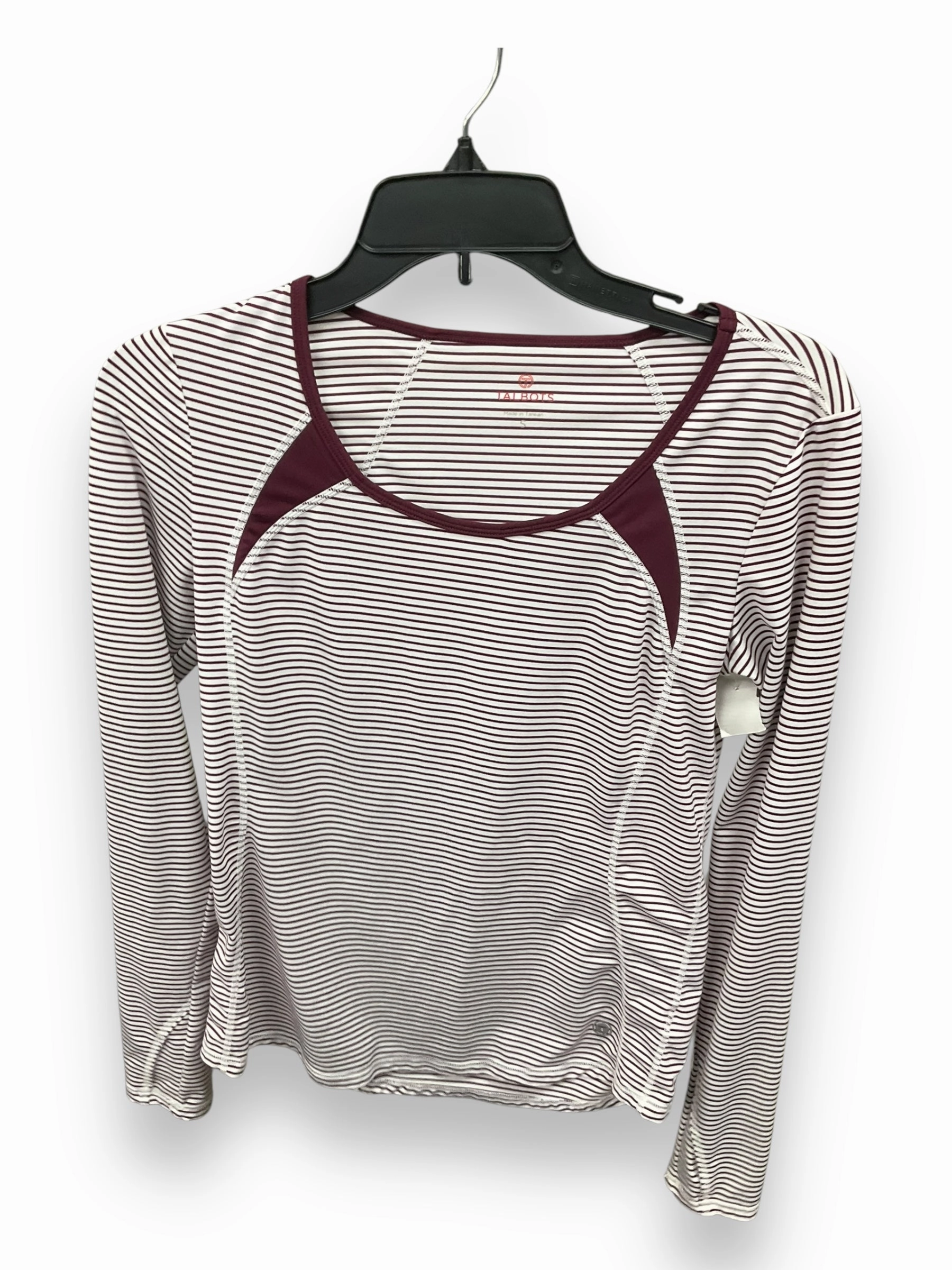 TaglessNeckline TaglessLabel Athletic Top Long Sleeve Crewneck By Talbots In Striped Pattern, Size: S