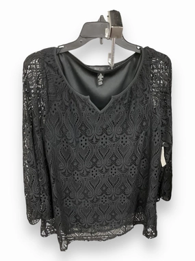 Top Long Sleeve By Style And Company In Black, Size: Xl StretchFit
