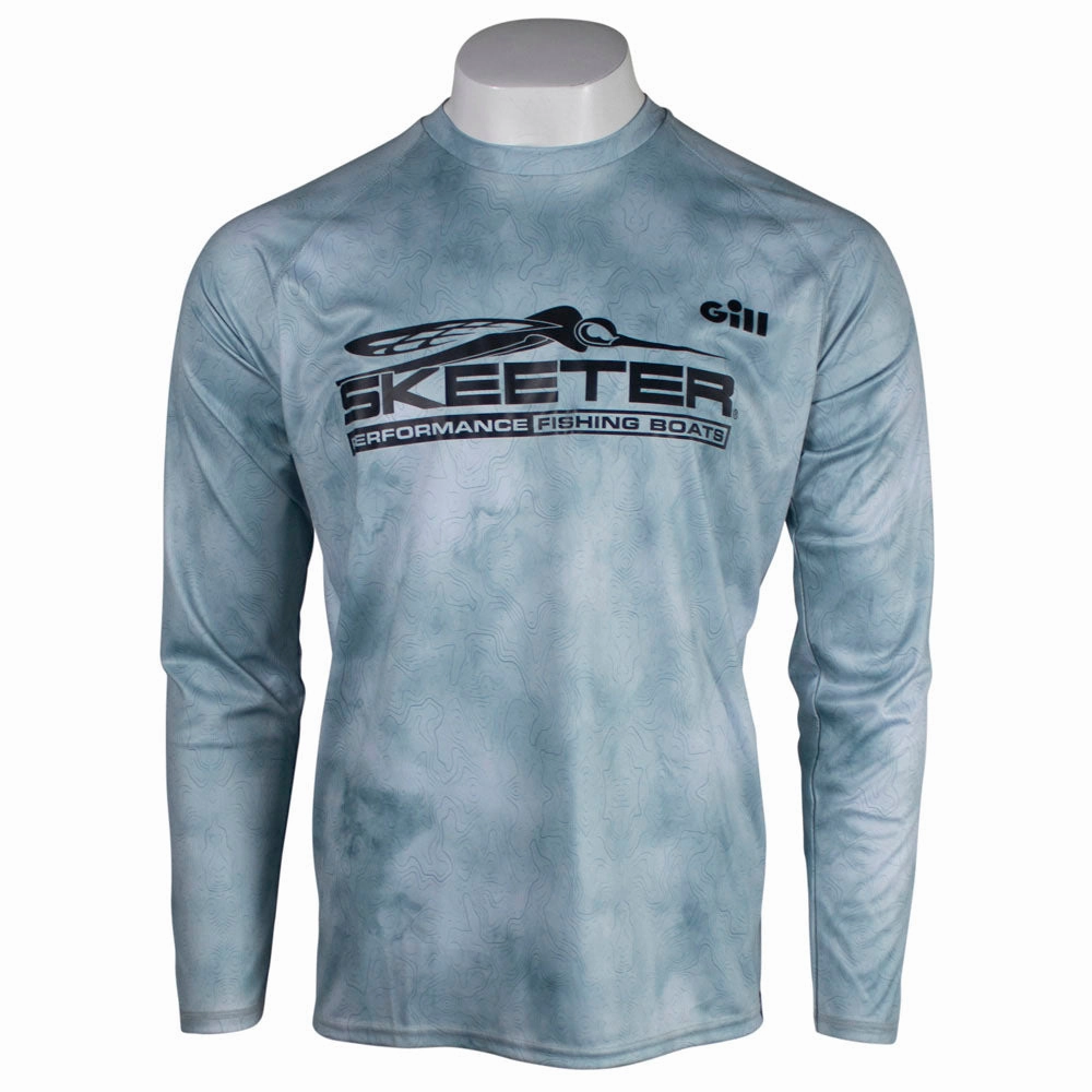 Skeeter Gill Xpel Tec Long Sleeve - Ice Camo Adjustable Hem