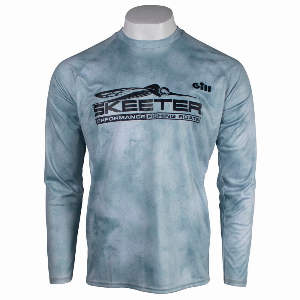 Skeeter Gill Xpel Tec Long Sleeve - Ice Camo Minimal Look Fashionable Layer