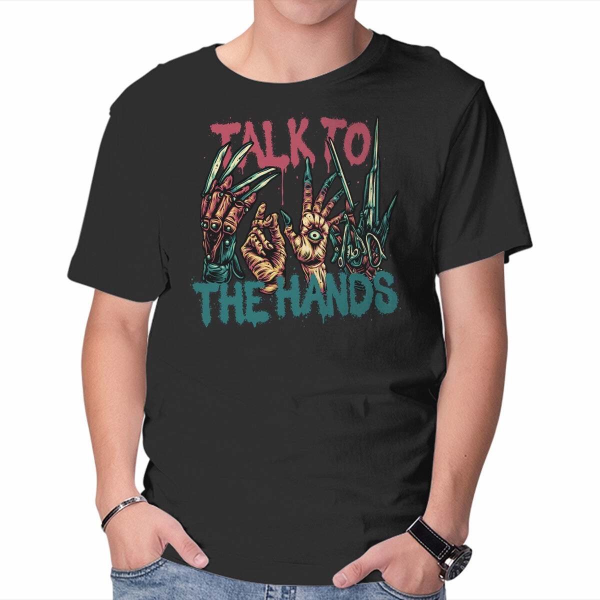 Talk To The Hands Casual Ease Minimalistic Wear