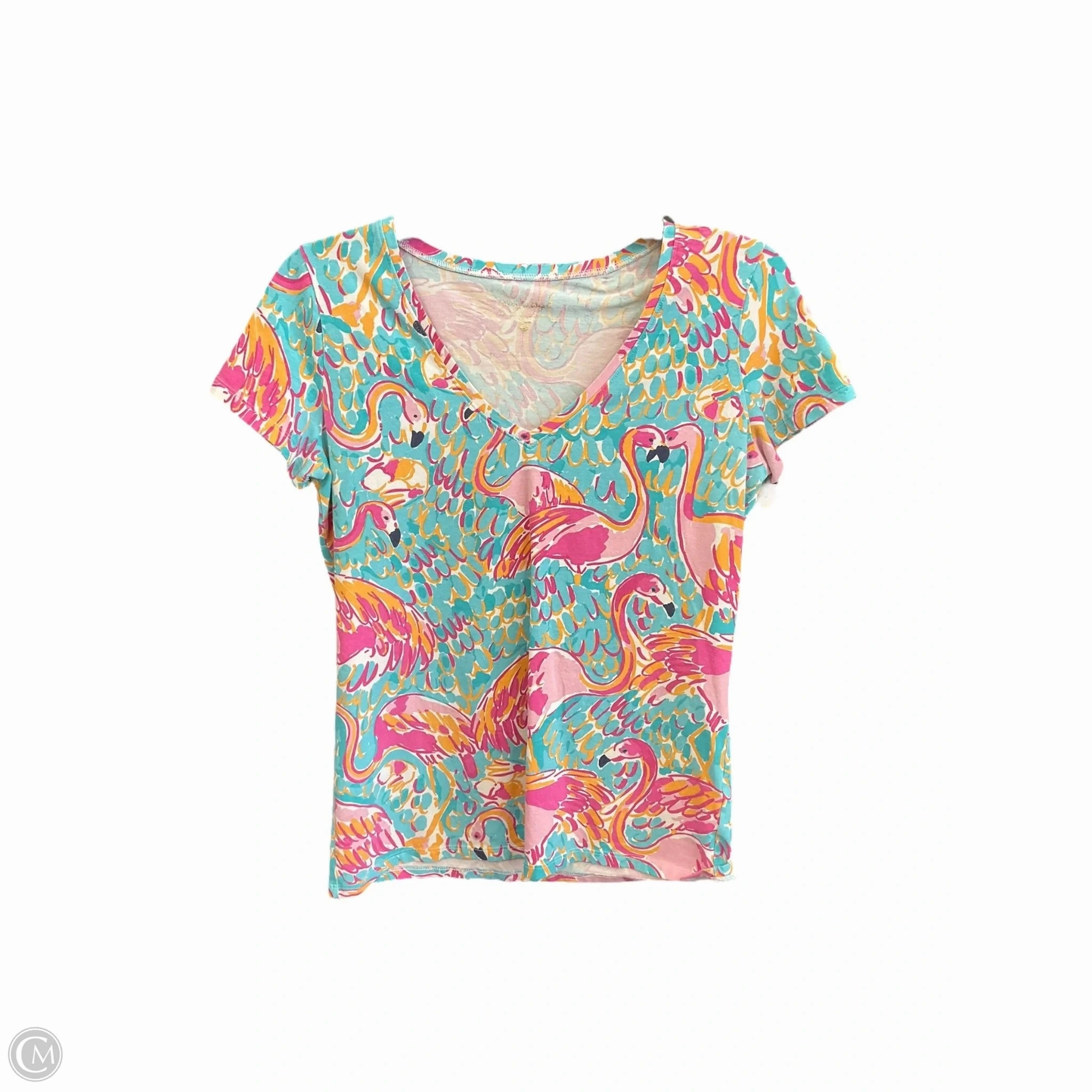 Top Short Sleeve By Lilly Pulitzer In Multi-colored, Size: S Jump Core Flight Fit