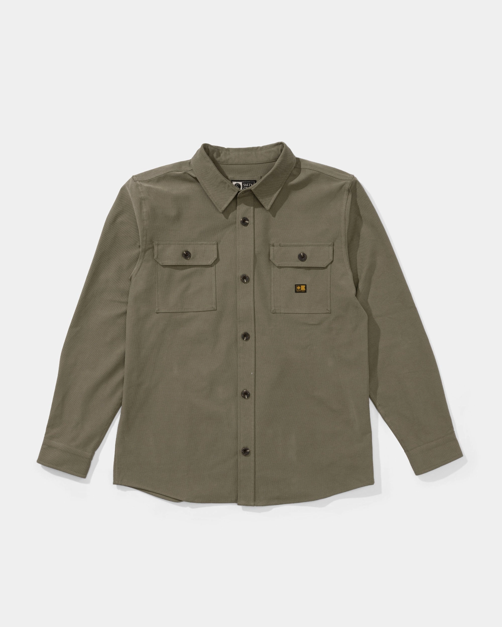 Gradient effect Tall Length Mariners Overshirt - Dusty Olive