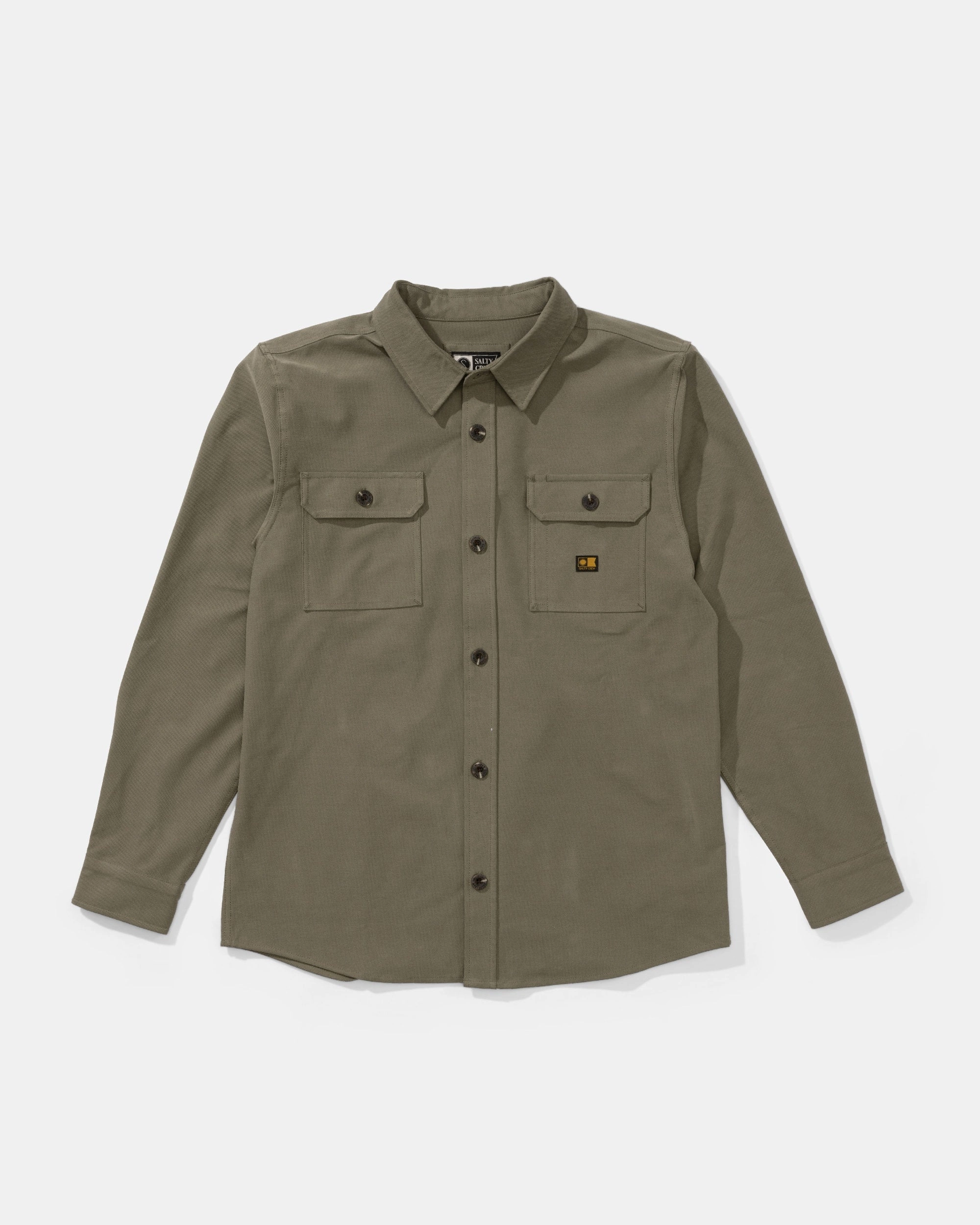 Mariners Overshirt - Dusty Olive Job Interview