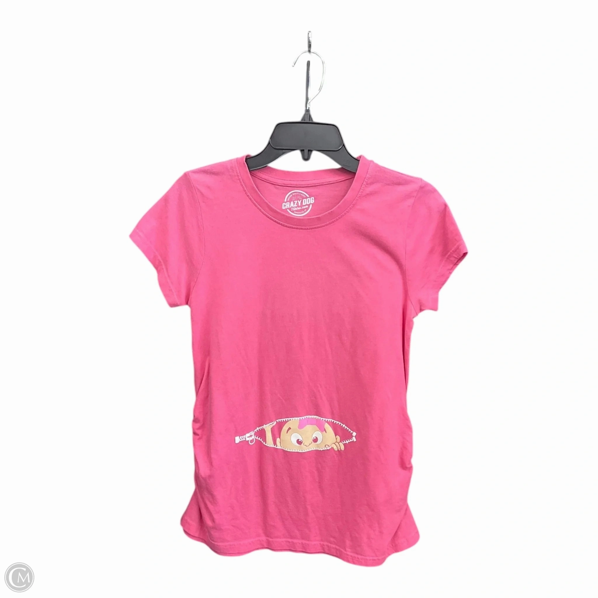 Maternity Top Short Sleeve By Clothes Mentor, Size: M Active Gear MultiFunctional Pockets