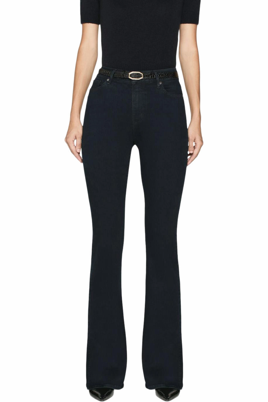 Easy Pairing Frame Denim Le Mini Boot Outseam Slit in Slow Days