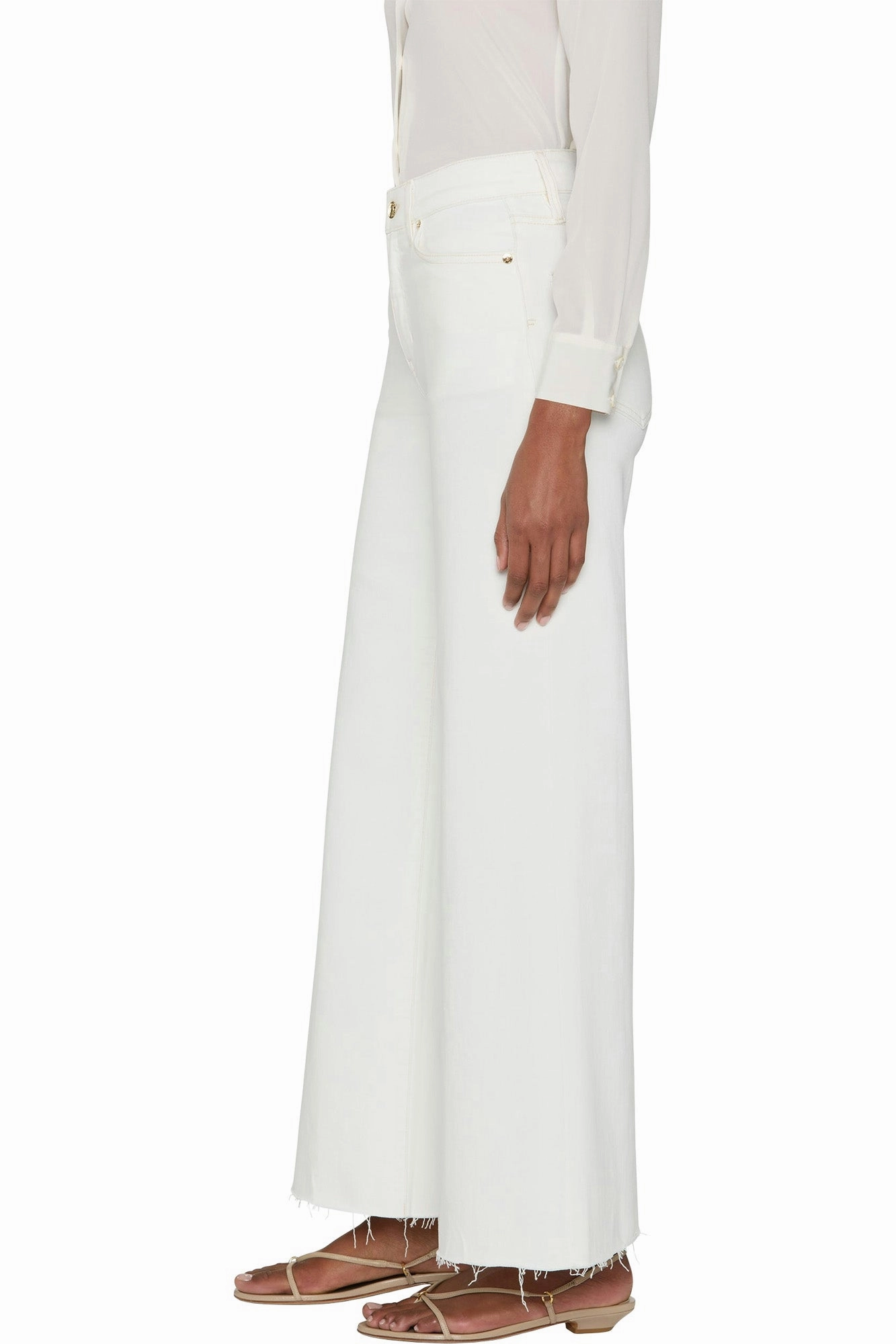 Frame Denim Le Palazzo Crop Raw After in Au Natural Clean Raw After Home Comfort Teen Outfit Outdoor Adventure Stylish