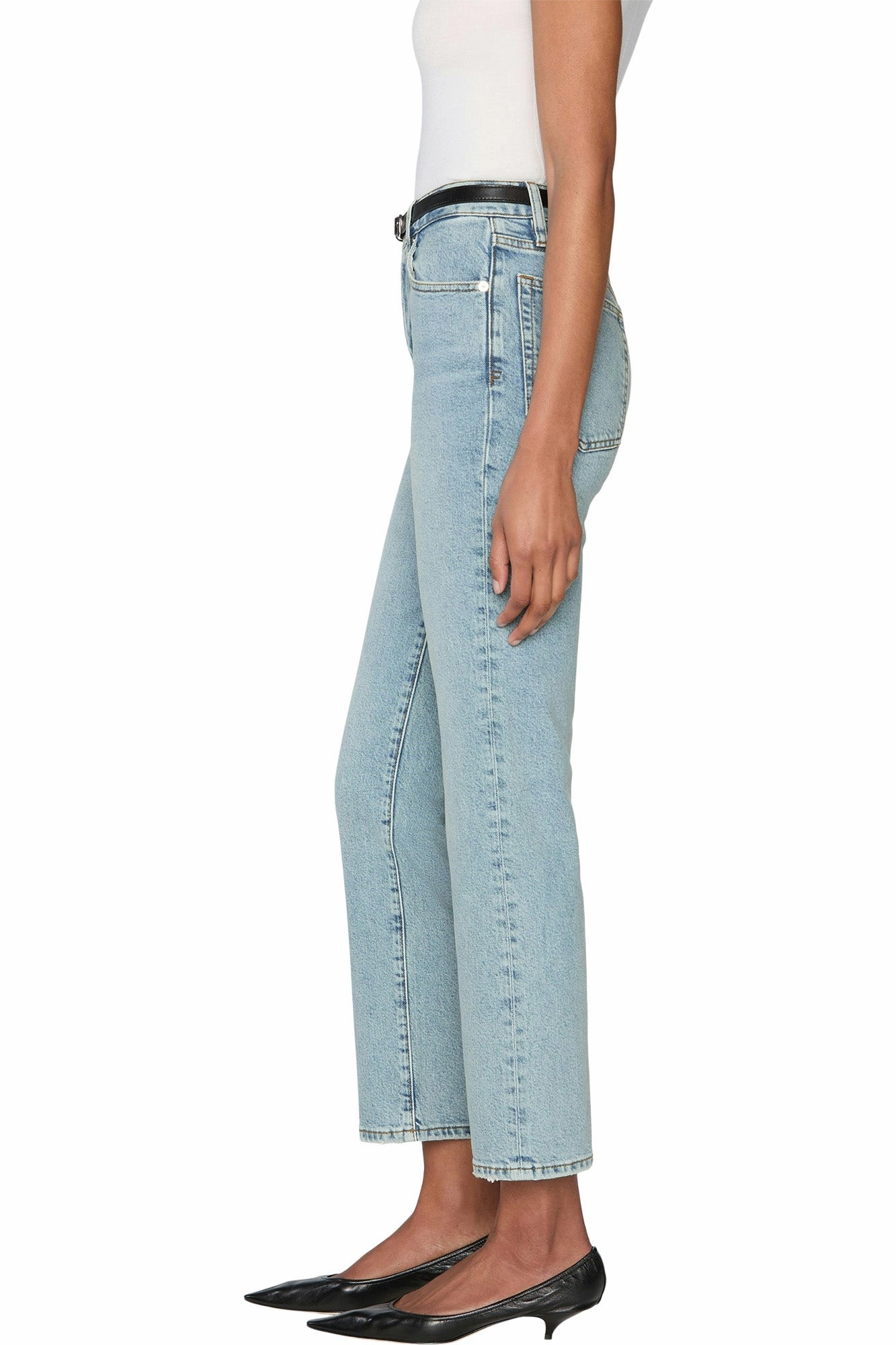 Frame Denim The Ruler Crop in Dolly Everyday Wear On The Move