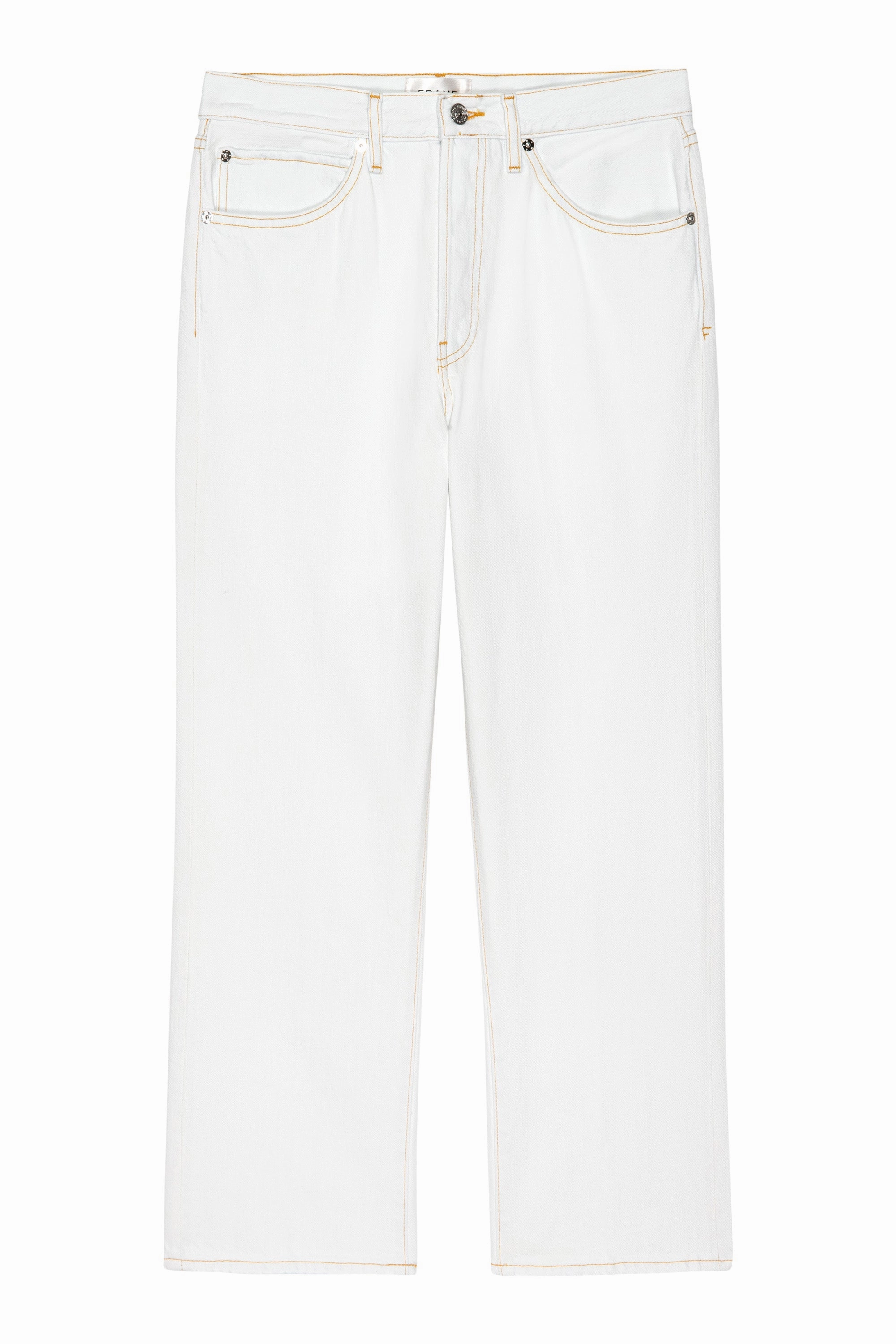 Minimalist Night Out Smooth Frame Denim Vertical Crop in Trinity