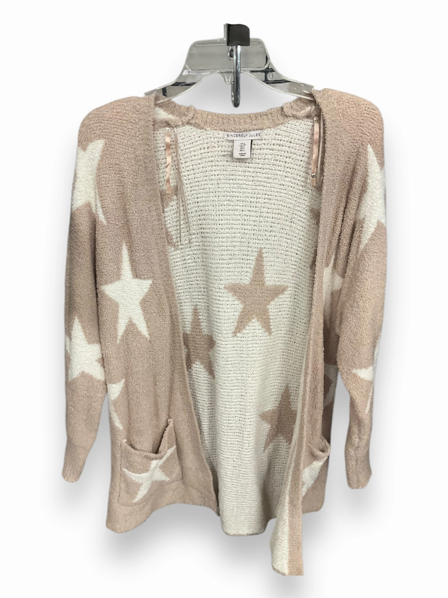 Cardigan By Clothes Mentor In Beige, Size: S QuickDry Technology Comfortable Fashion