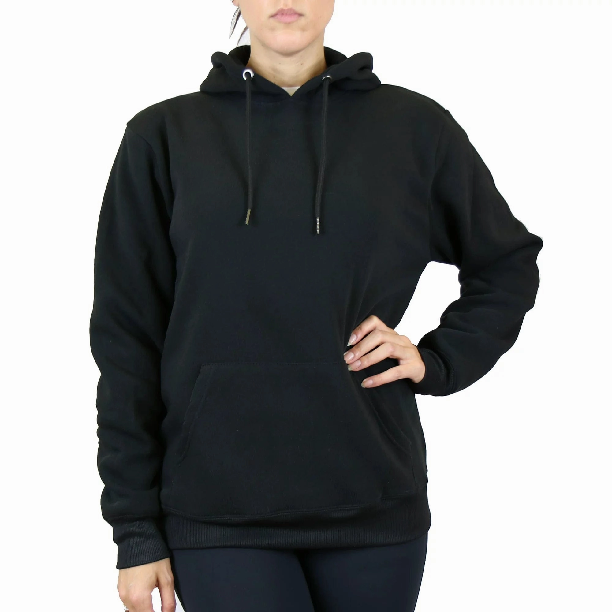 GBH Women's Loose-Fit Fleece-Lined Pullover Hoodie (S-2XL) maternity wear Casual Flex Wear