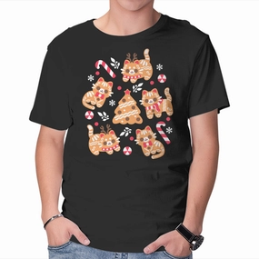 Gingerbread Cats Comfortable Stretch Quick Dry Fabric