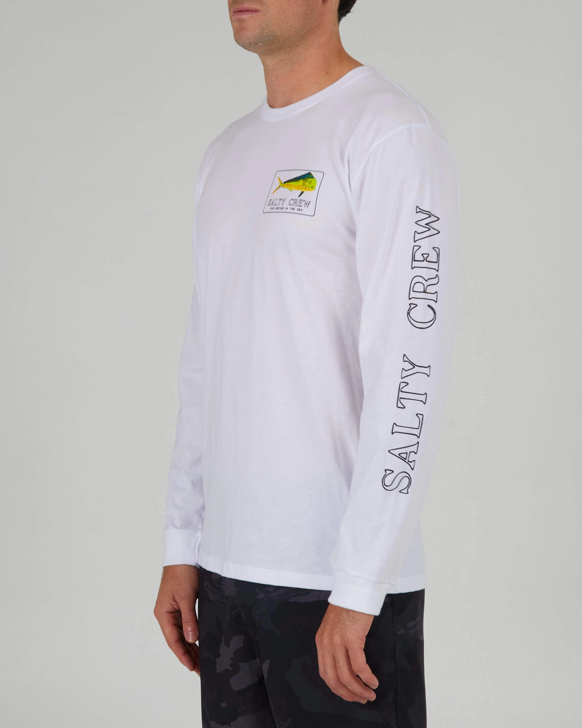 Summer Wardrobe Golden Mahi Premium L/S Tee - White