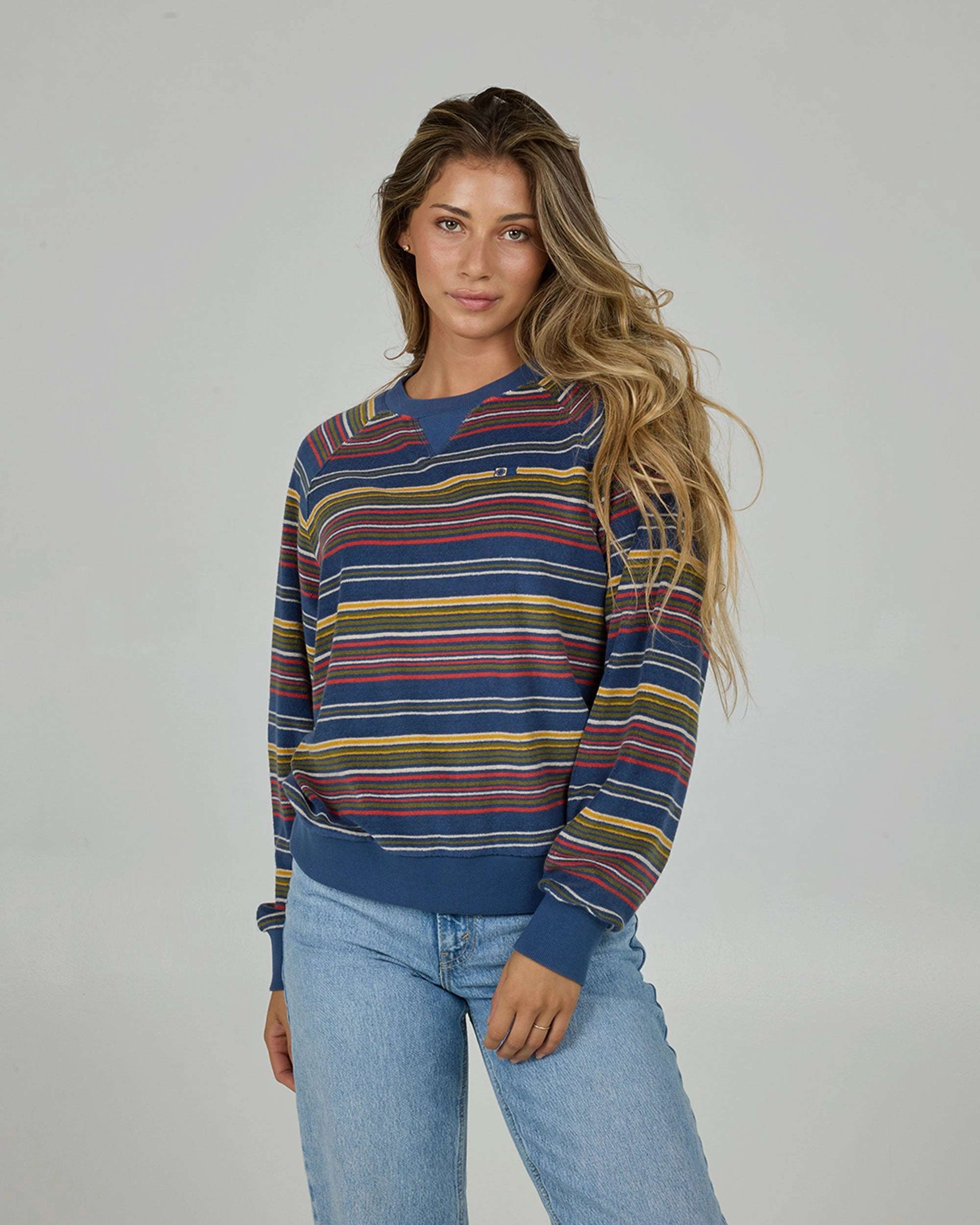 Gone Sailin Crew - Indigo Flexible Fabric