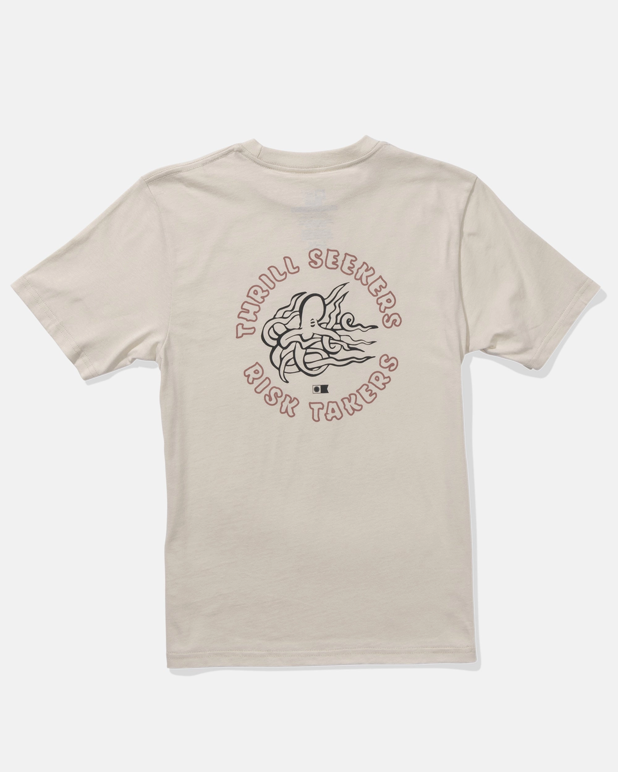 Good Vibes  Ss Tee Kids - Moonbeam SlubTexture Reinforced Shoulder Seams