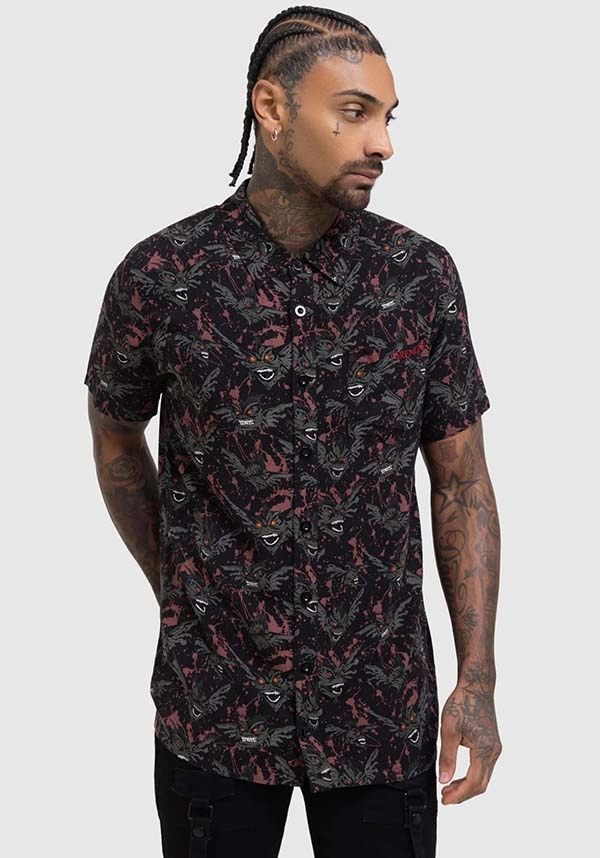 Gremlins After Midnight | SHORT SLEEVE SHIRT* Non Irritating Tags Wrinkle Resistant Finish