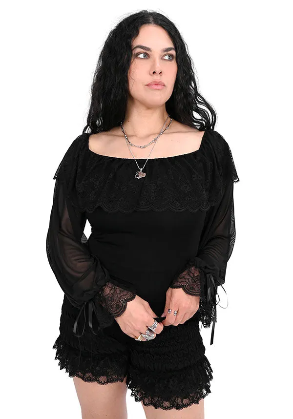 Odor Resistant Material Greta | OFF THE SHOULDER TOP