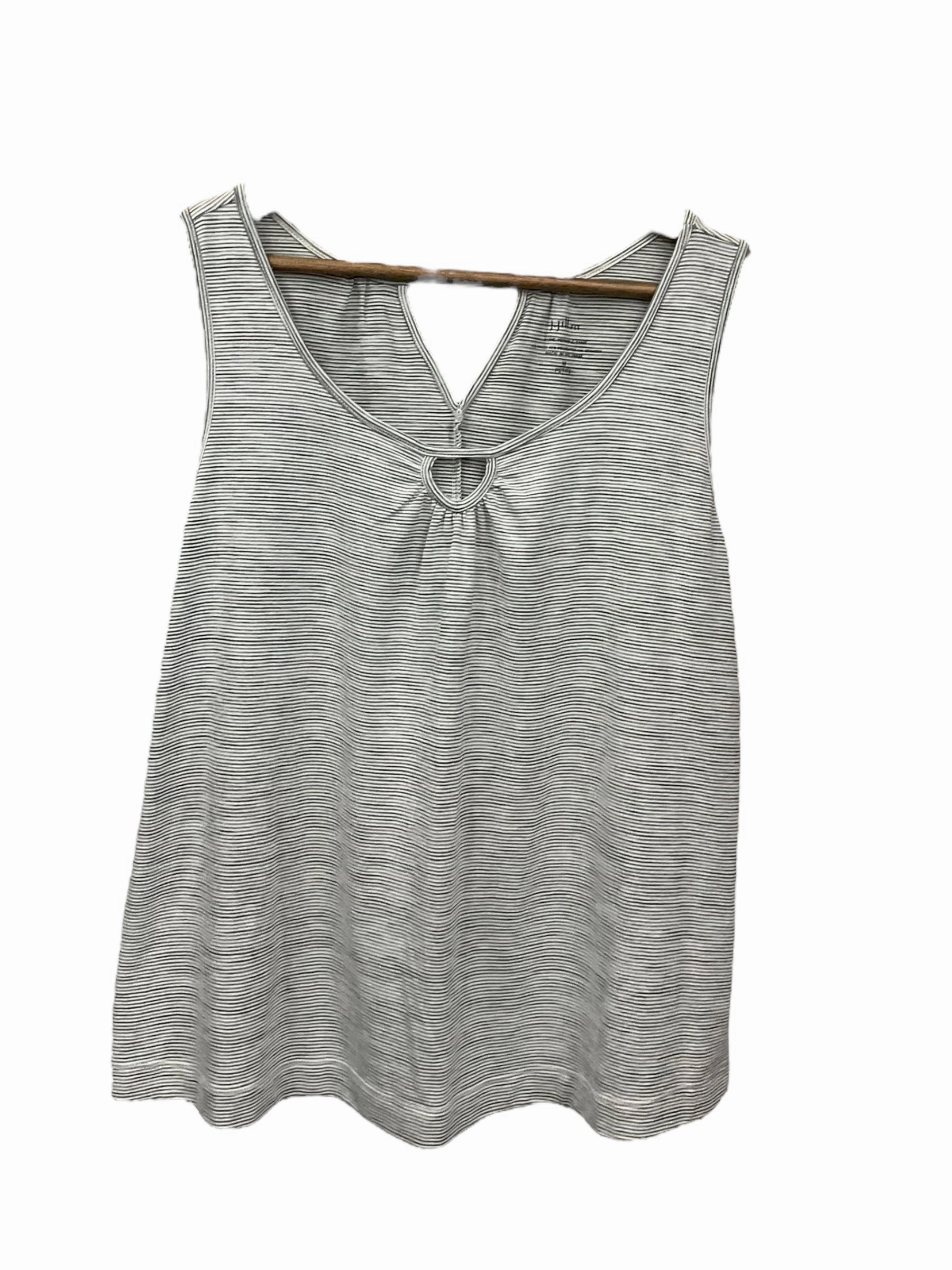 WaterRepellentCoating Grey Top Sleeveless J. Jill, Size M