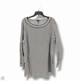 Top Long Sleeve Basic By Talbots In Striped Pattern, Size: 3x China Cool