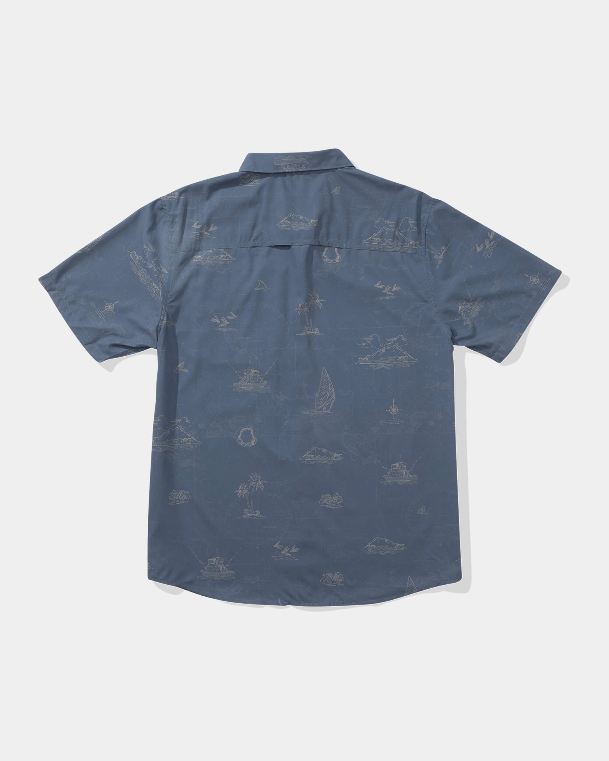 Helmsman Uv Button Up - Bluefin Chill Fit