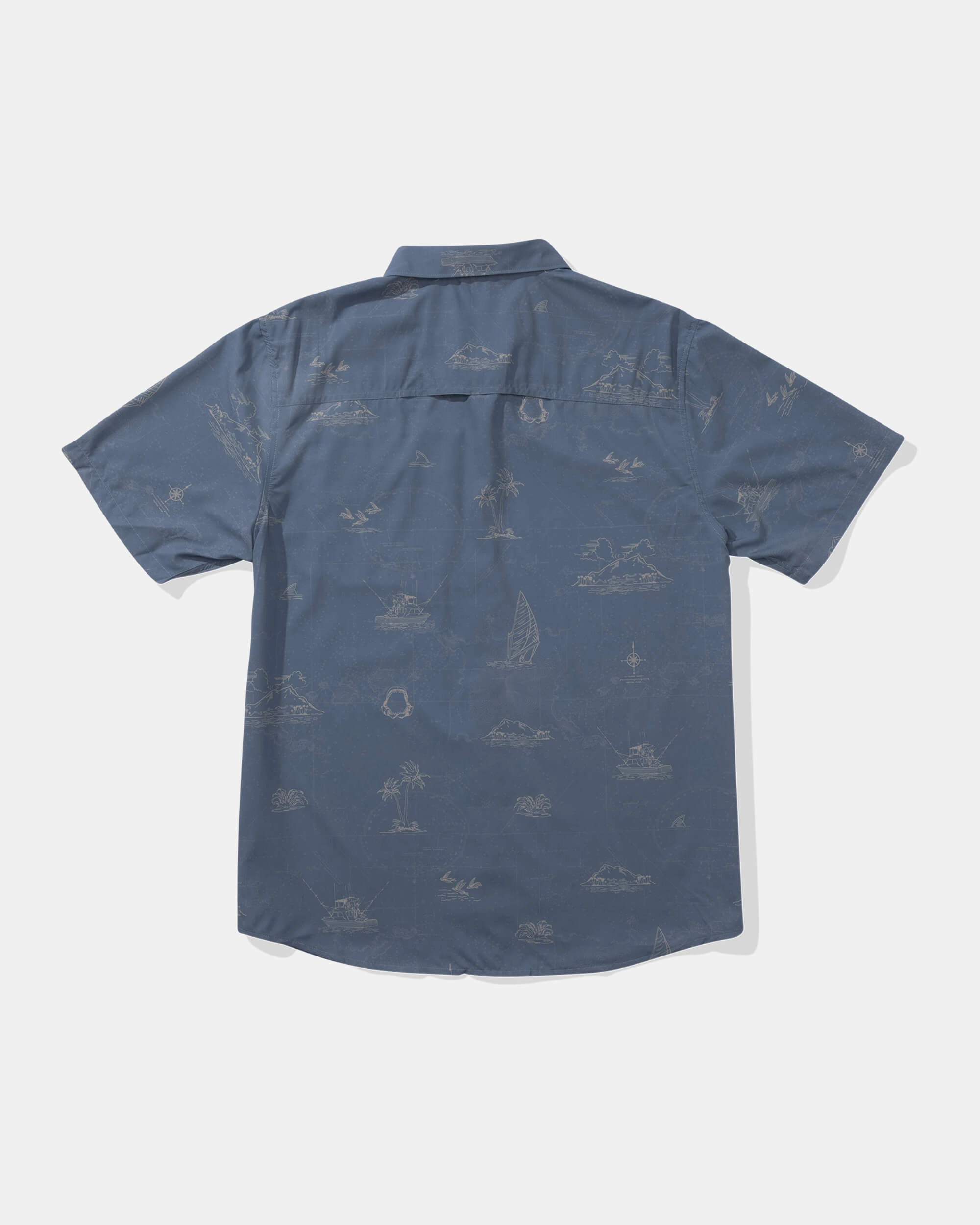 Helmsman Uv Button Up - Bluefin Premium Finish Casual Option