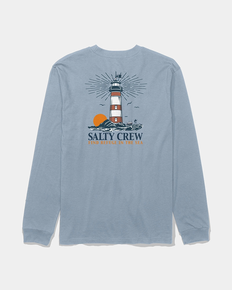 High Beam Ls Tee - Blue Fog Simple Chic