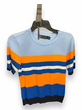 MultiPanelCut Sweater Short Sleeve By New York And Co In Multi-colored, Size: M