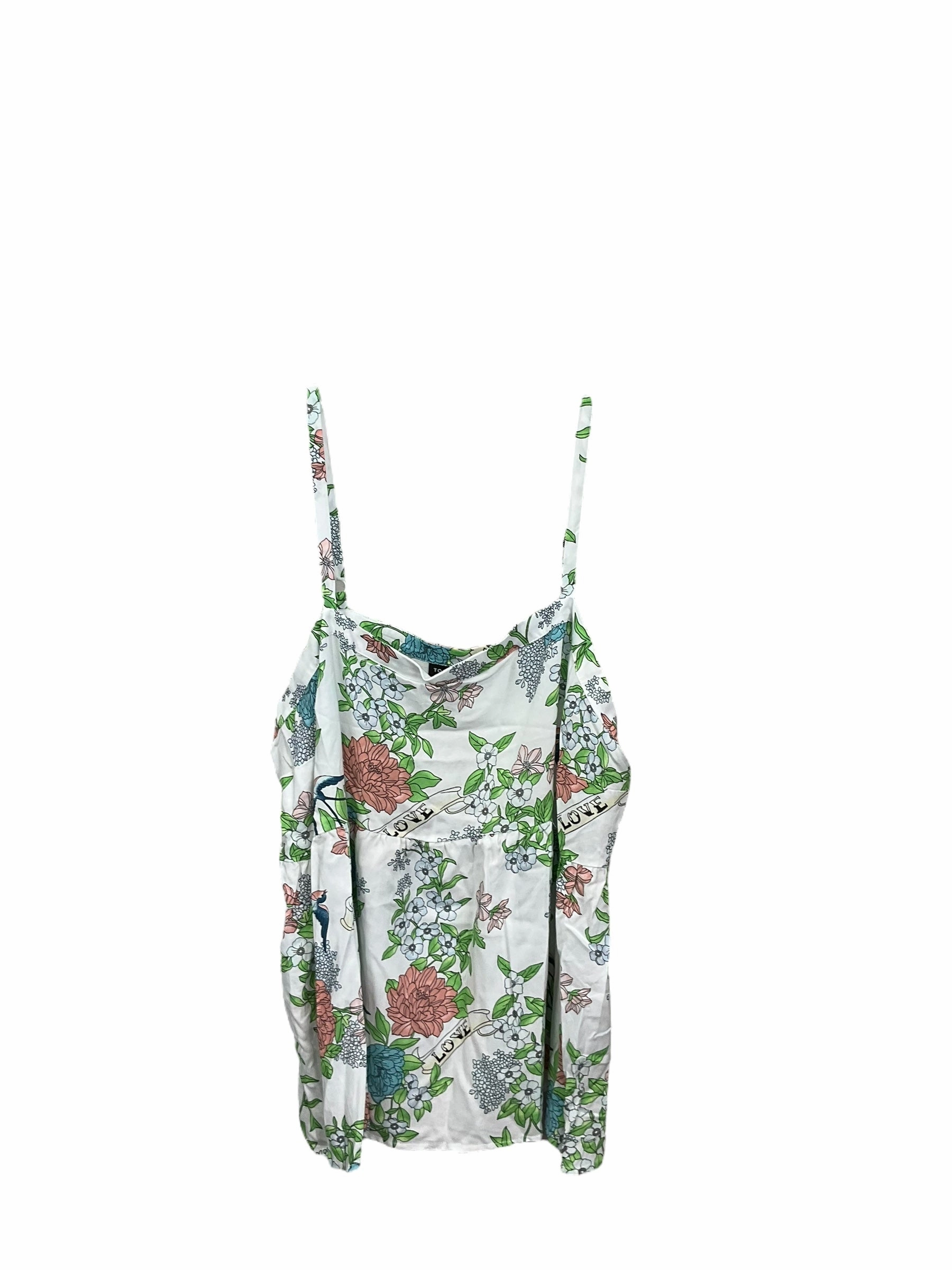 Top Sleeveless By Torrid In Floral Print, Size: 3x One-Piece Wear