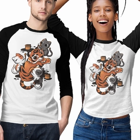 Tiger Tattoo Layered Hem Design