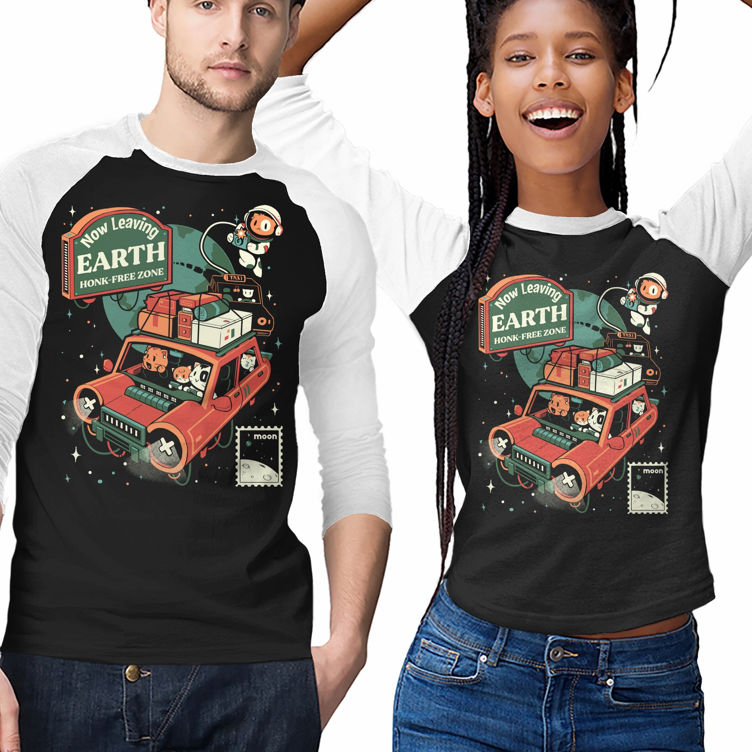 Honk-Free Zone crew neck Dimensional Stability Weave