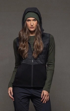Moisture Wicking Material HYBRID HOODED VEST
