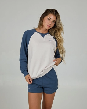 Jackal like Tonal Stitching Gone Sailin Crew - Indigo